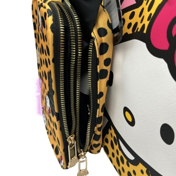 Hello Kitty Cheetah Print Travel Tote Bag 3PCS‎ NWT - Picture 15 of 15